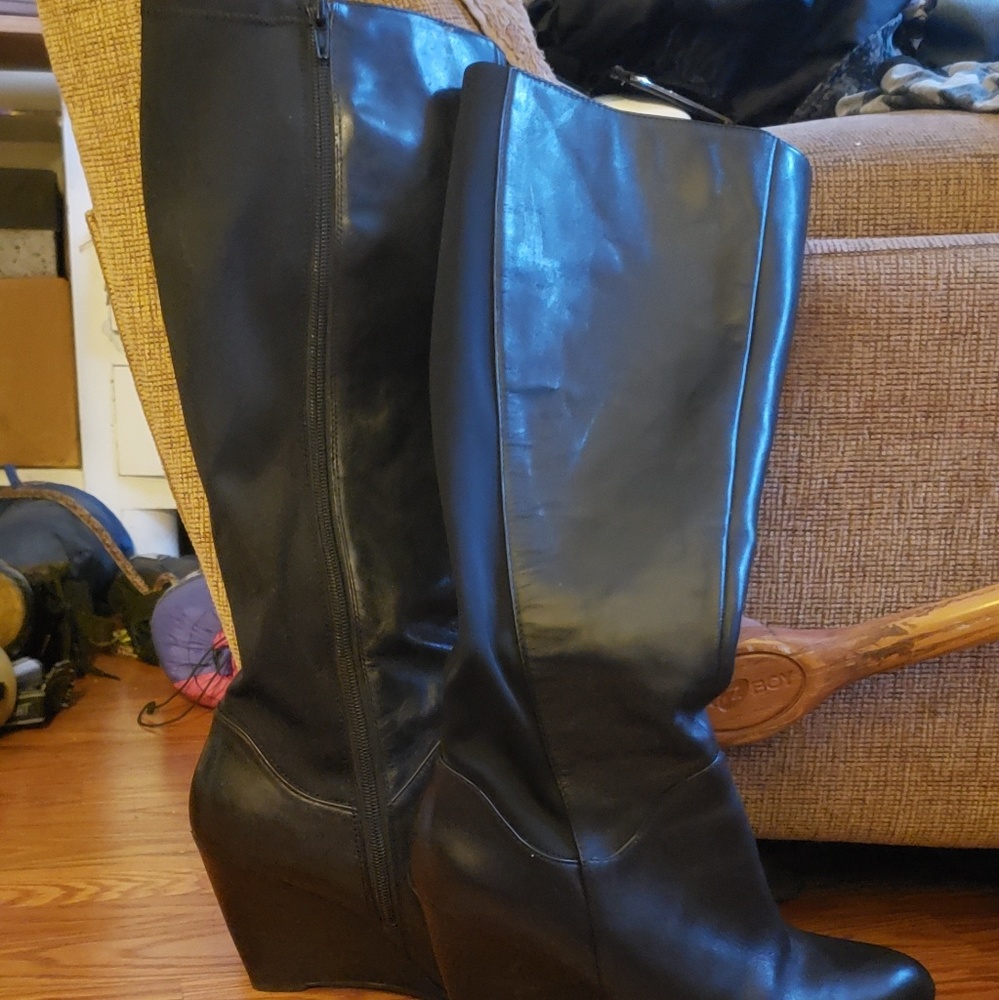 Nine west wedge boots